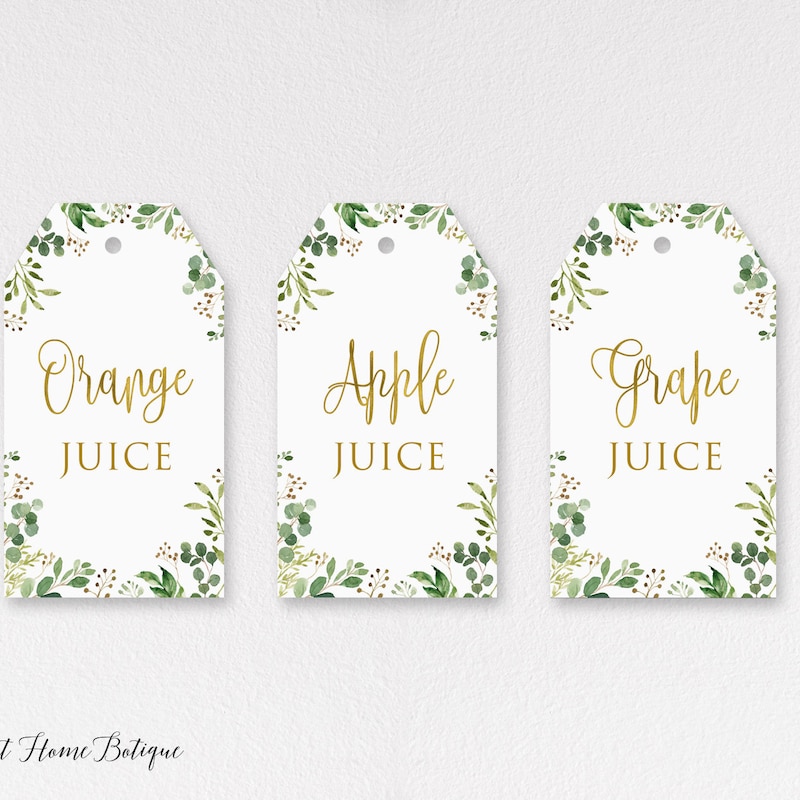 Mimosa Bar Juice Tags - Etsy