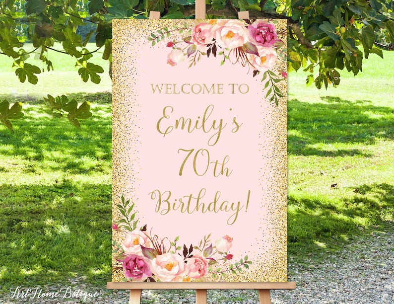 Geburtstag Willkommen Zeichen Willkommen zum Geburtstag Etsy