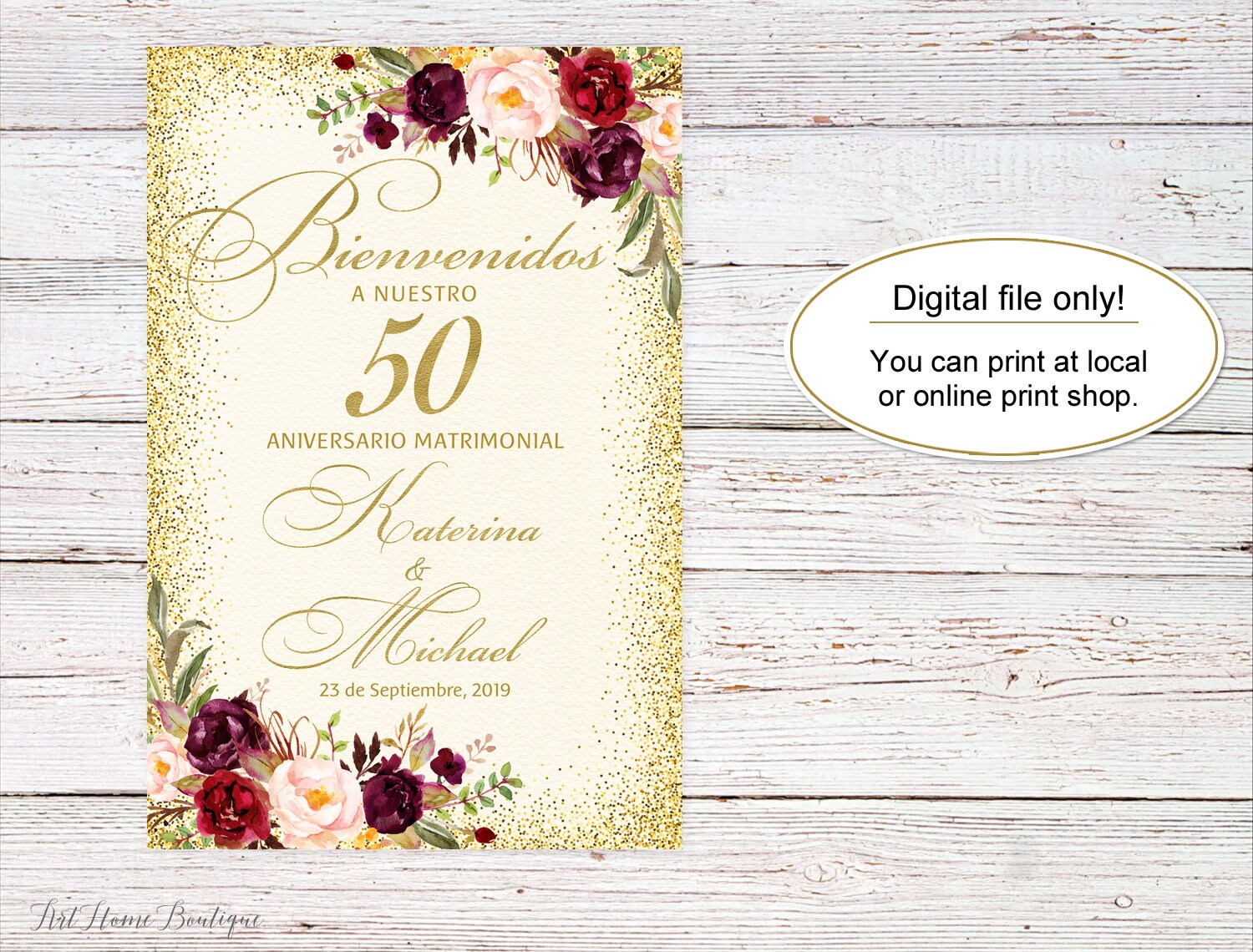 Bienvenidos A Nuestro 50 Aniversario Matrimonial 50th Anniversary bienvenidos-a-nuestro-50-aniversario-matrimonial-50th-anniversary