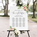 Royal Blue Wedding Seating Chart, Blue Seating Plan, Find Your Seat ...