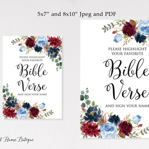 Wedding Bible Verse Sign, Highlight Your Favorite Bible Verse and Sign ...