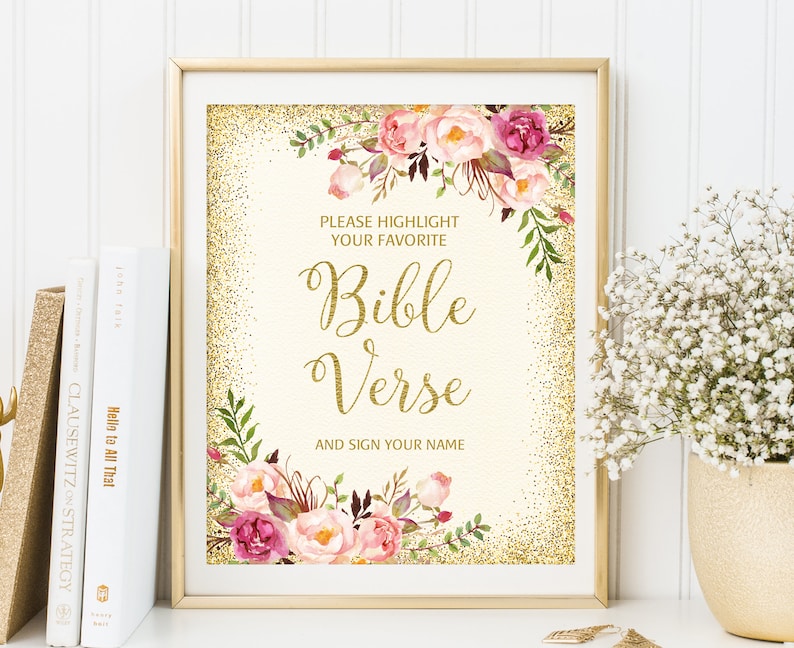 Wedding Bible Verse Sign Highlight Your Favorite Bible Verse - Etsy
