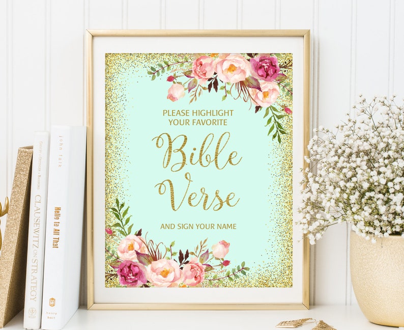 Wedding Bible Verse Sign Highlight Your Favorite Bible Verse | Etsy