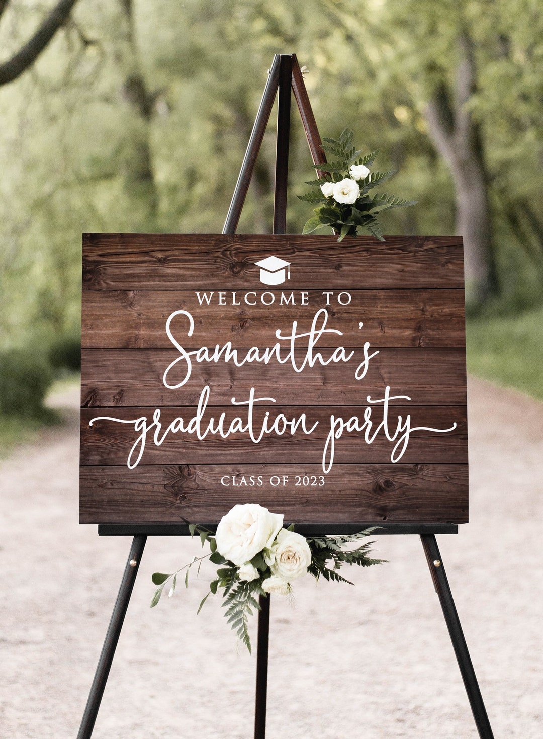 Rustic Graduation Party Welcome Sign, Country Graduation Welcome Sign ...