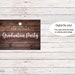 Rustic Graduation Party Welcome Sign, Graduation Welcome Sign, Grad ...