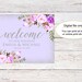 Welcome Wedding Sign, Lavender Welcome to Our Wedding Sign, Horizontal ...