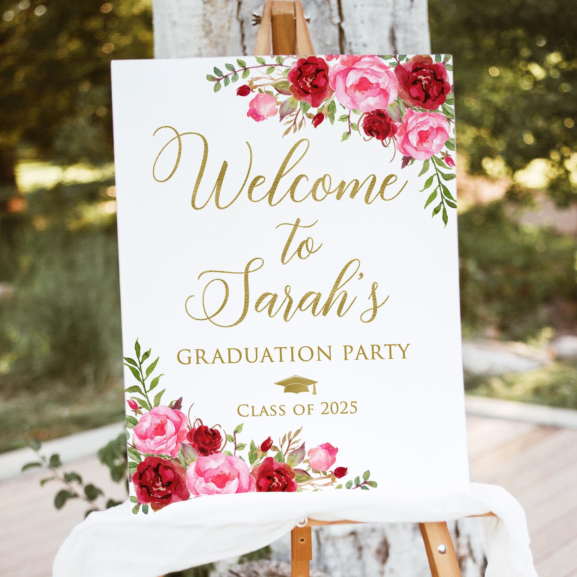 Roetyce Graduation Decorations Women Girls, Pink Class Of