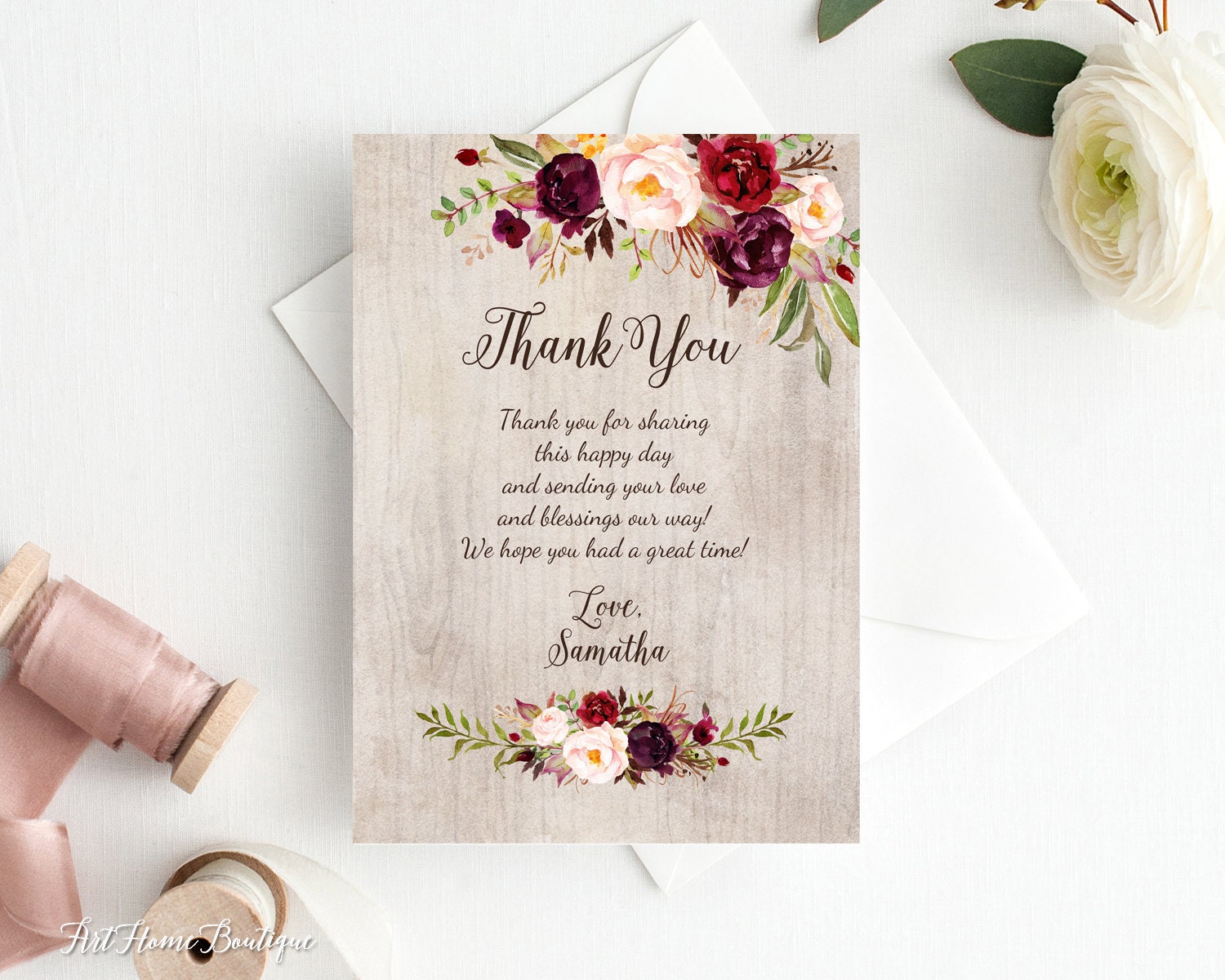 Bridal shower thank you cards online