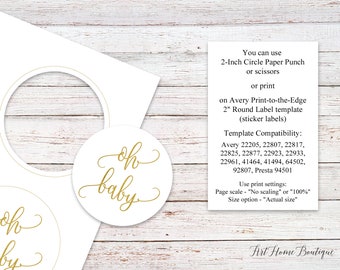 2 Inch Round Labels - Etsy