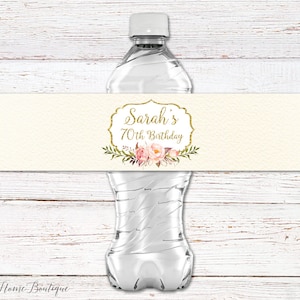 Water Bottle Labels, Personalized Water Bottle Label, Birthday Water Bottle Labels, Wedding Water Bottle Labels, Digital File, #W23