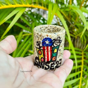 SanSe 23 Shots Glass, Puerto Rico Shots, Boricua Gift, Beach Shots, Beach Lovers, Summer Jewerly, Ocean Lovers, Beach Sand, Sand Lover