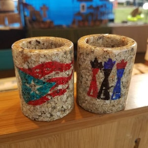Shots Glass, Puerto Rico Shots, Boricua Gift, Beach Shots, Beach Lovers, Summer Jewerly, Ocean Lovers, Beach Sand, Sand Lover, Beach Gift
