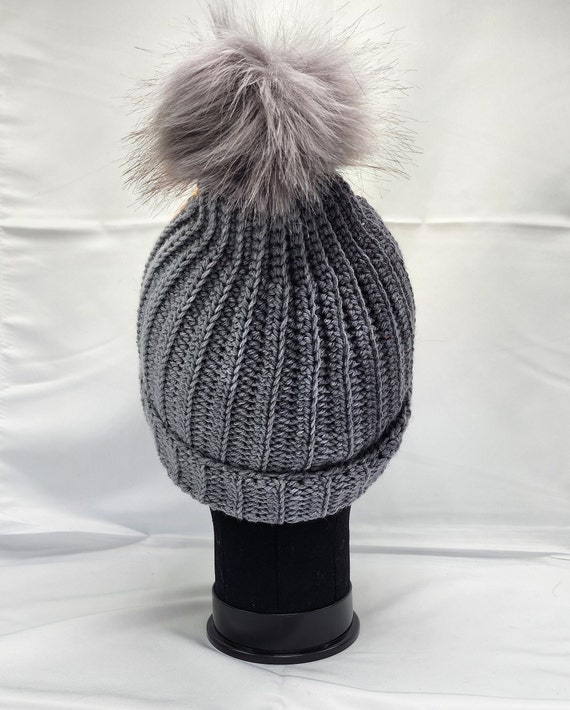Crochet Beanie With Pompom