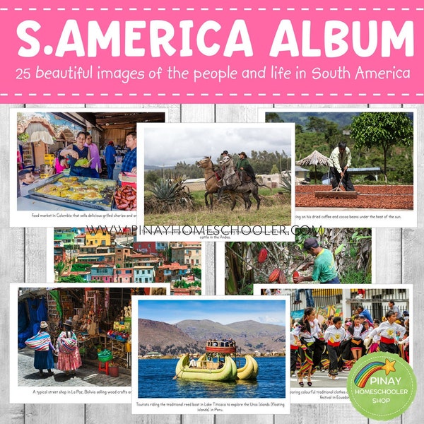 Montessori Südamerika Geographie Ordner - Fotos