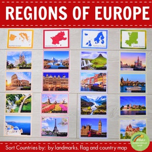 Regions of Europe Learning Packet