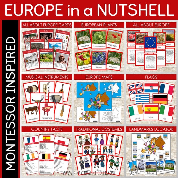 Europe in a Nutshell - Montessori Continent Study