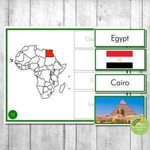 Casse-tête Montessori Africa Country Facts
