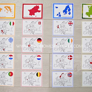 Regions of Europe Learning Packet - Etsy