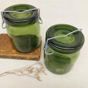Bulach Green Universal Canning Jars Vintage 3/4L Made in Switzerland Metal Clasp