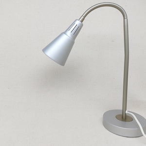 Vintage Ikea KVART Lampe Hagberg Design 90er Jahre Silber Metall