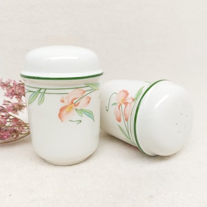 Salt Shaker from Villeroy & Boch Miami Collection Art Nouveau Flowers Details Orchids