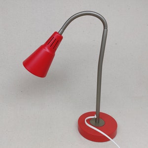 Vintage Ikea KVART Lampe Hagberg Design 90er Jahre Rotes Metall
