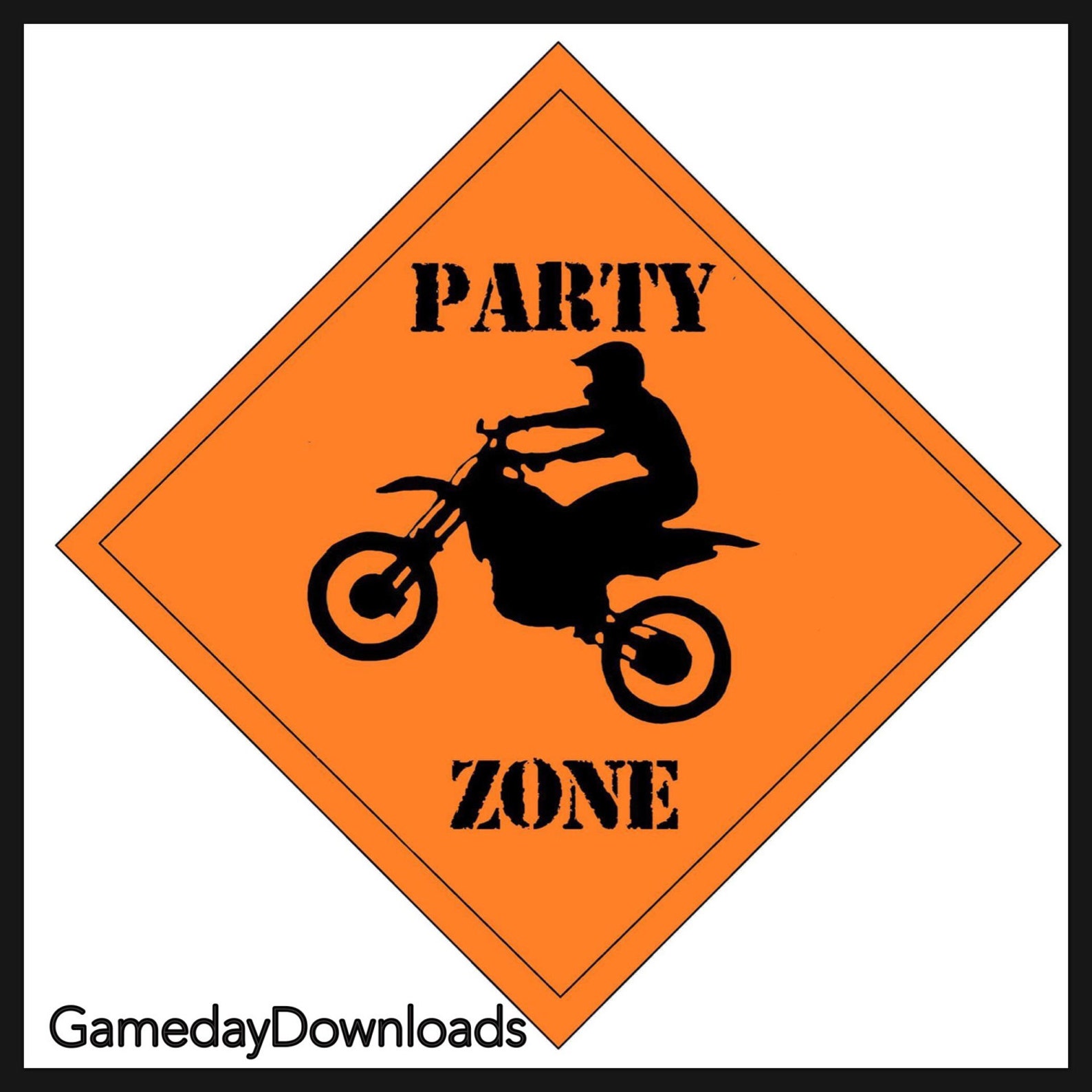 bike caution stickers