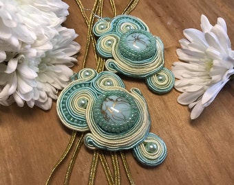Soutache handmade earrings