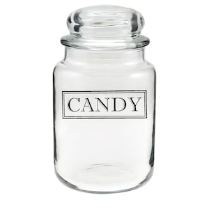 Candy Jar Decal - Rectangle Border - Kitchen Sticker - Storage Canister Label - Vinyl Lettering - Traditional Home Decor