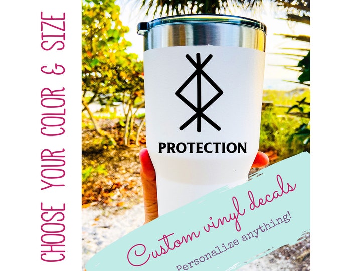 Protective Rune Sticker Viking Decal, Protection Rune Decal, Viking Rune Sticker, Nordic Rune ...