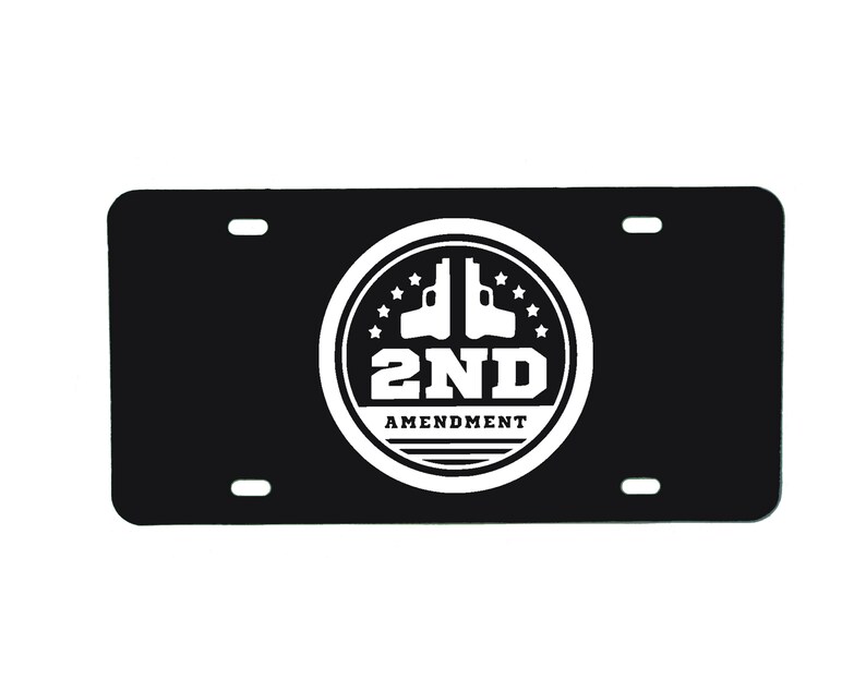 Pro Gun License Plate Pro Gun Car Tag Personalized Car Tag Etsy