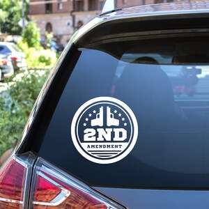 Circle 2nd Amendment Vinyl Decal - 2A Decal - Second Amendment Sticker - 2nd Amendment Truck Decal Car Sticker - Its My Right Patriotic Gift