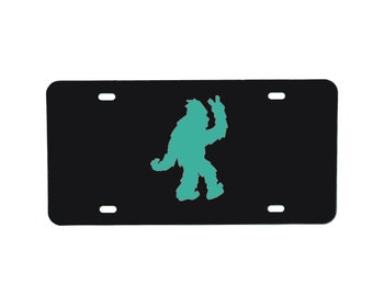 Bigfoot Vanity Plate - Personalized Vanity Plate, Bigfoot License Plate, Car Accessories, Auto Tag Accessory - Sasquatch Front Car Plate