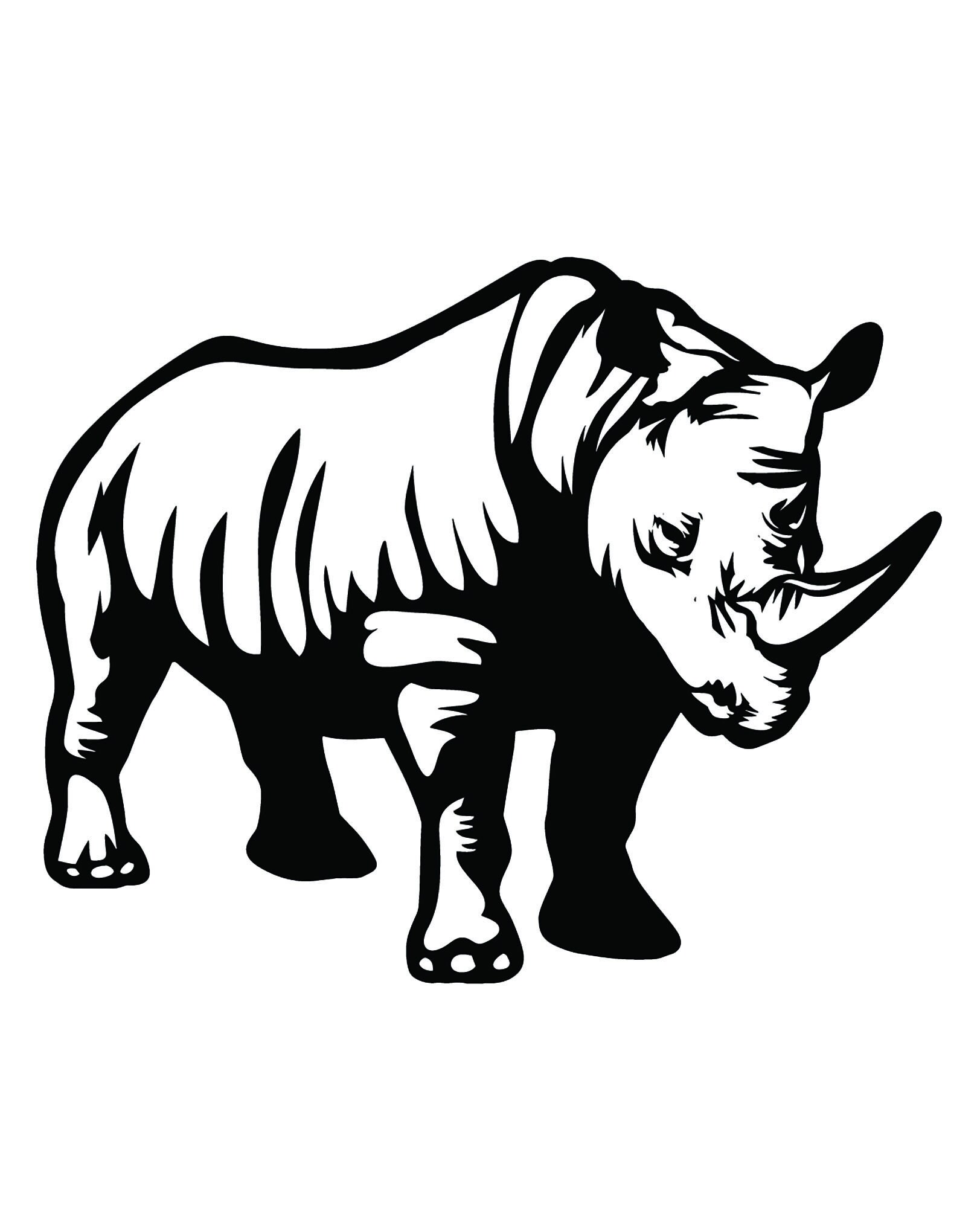 Cute Colorful Rhinoceros Rhino Mandala Car Window Stickerphone Decal Water Bottle Stickers Vinyl Stickers Water Bottles Cars Stickers Water Bottle St