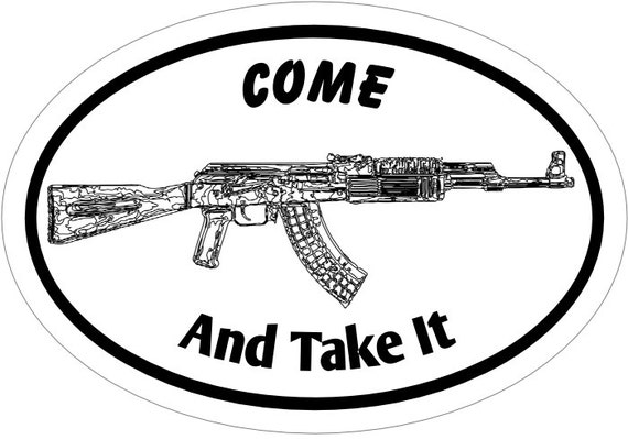 AK47 Decal Window Bumper Sticker Car Gun Rights Second Amendment Love America AK