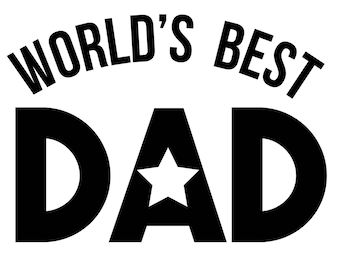 Custom Worlds Best Dad Decal, Dad Sticker, Yeti Tumblers Cup Laptop Truck Car Windows, Fathers Day Gifts, Gifts For Dads, Family Decals