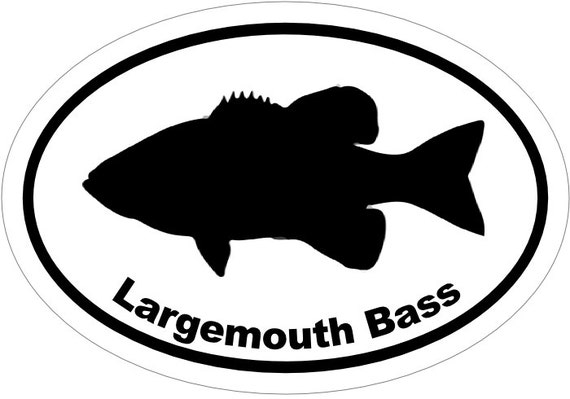 Largemouth Bass Vinyl Decal fishing Vinyl Decal Bass Vinyl Decal Bass  Sticker, Bass Fishing Sticker Largemouth Vinyl Sticker 