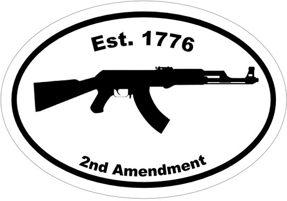 American Big Foot Funny Vinyl Decal Window Sticker Tumbler Decal AR-15 Guns