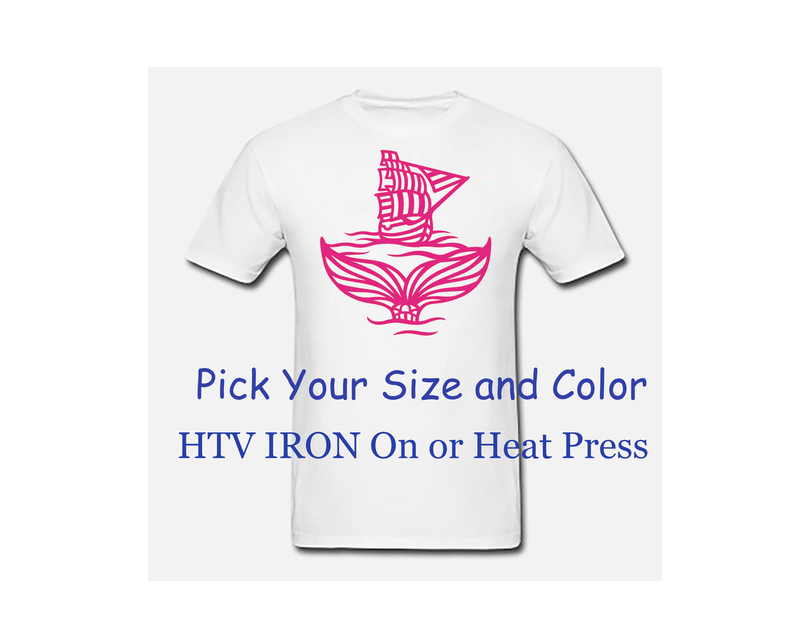 Custom Iron On Vinyl Decals For TShirts Personalized Heat Etsy