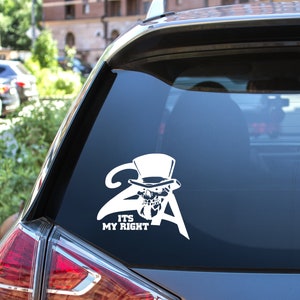 Second Amendment Vinyl Decal - 2A  Decal - Second Amendment Sticker - 2nd Amendment Truck Decal Car Sticker - Its My Right Patriotic Gift