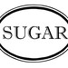 Custom Vinyl Sugar Jar Decal - Oval Border Kitchen Pantry Sugar Sticker ...