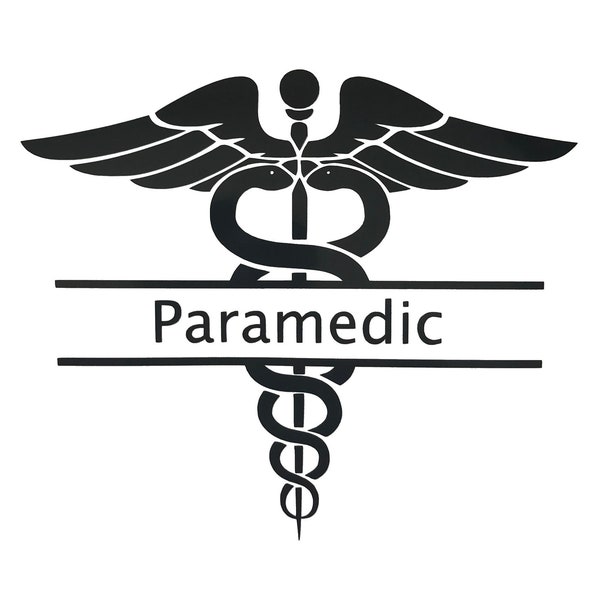 Personalized Paramedic Vinyl Decal, Fire and Rescue Emt Sticker Yeti Tumblers Cups Laptop Truck Car Windows, Gifts for Paramedics