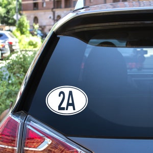 Oval 2nd Amendment Vinyl Decal - 2A Decal - Second Amendment Sticker - 2nd Amendment Truck Decal Car Sticker - Its My Right Patriotic Gift