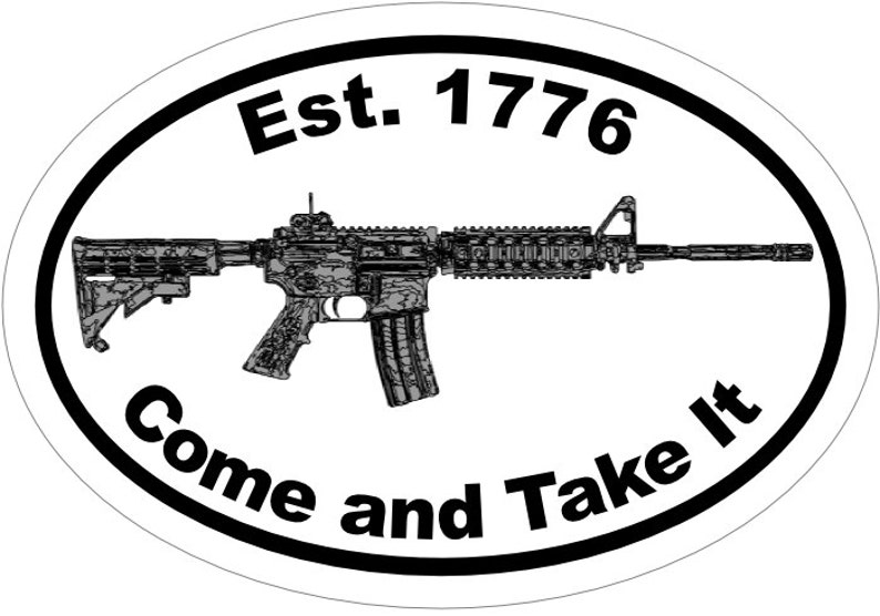 AR-15 Vinyl Decal Sticker Car Window Bumper Gun Assault Rifle M16 5.56 3 MS 075