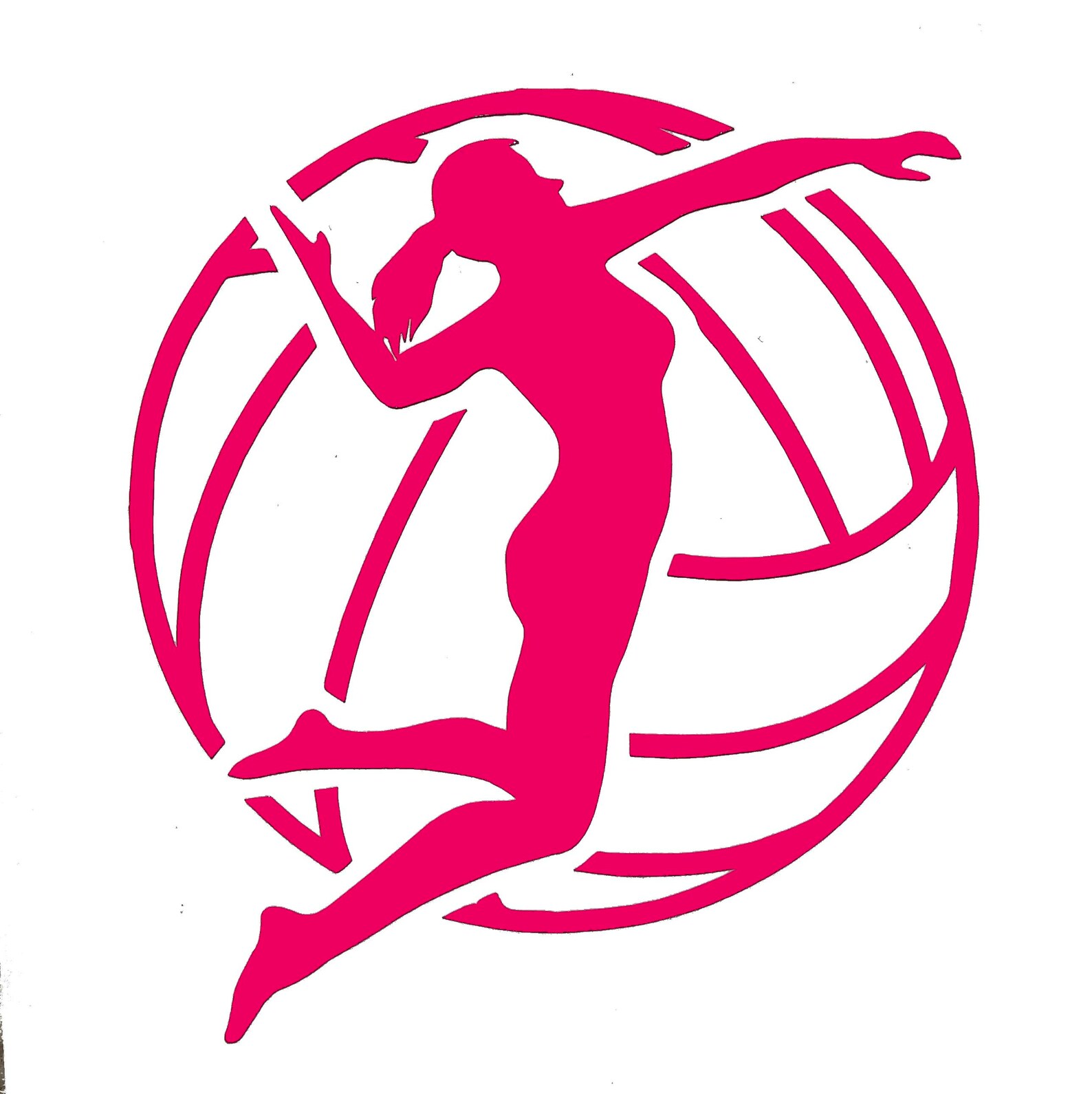 Volleyball Player Decal Volleyball Coach Sticker Volleyball Etsy