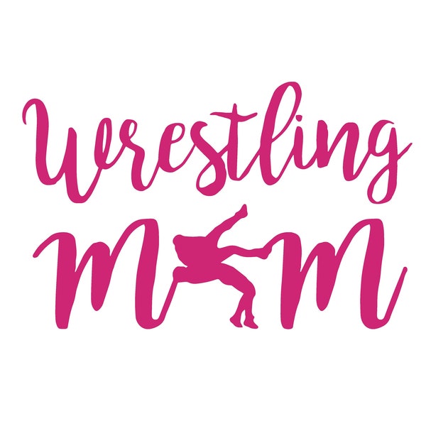 Wrestling Mom Window Decal Etsy