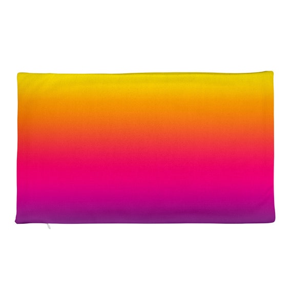 Sunset Colors Gradient Rectangular Pillow Case Only Etsy