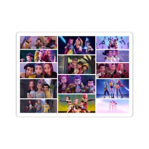 Huntrix, Kpop Demon Hunters, KDH, Rumi, Zoey, Mira Design - Kpop-fans, animeliefhebbers, trendy stickerverzamelaars -