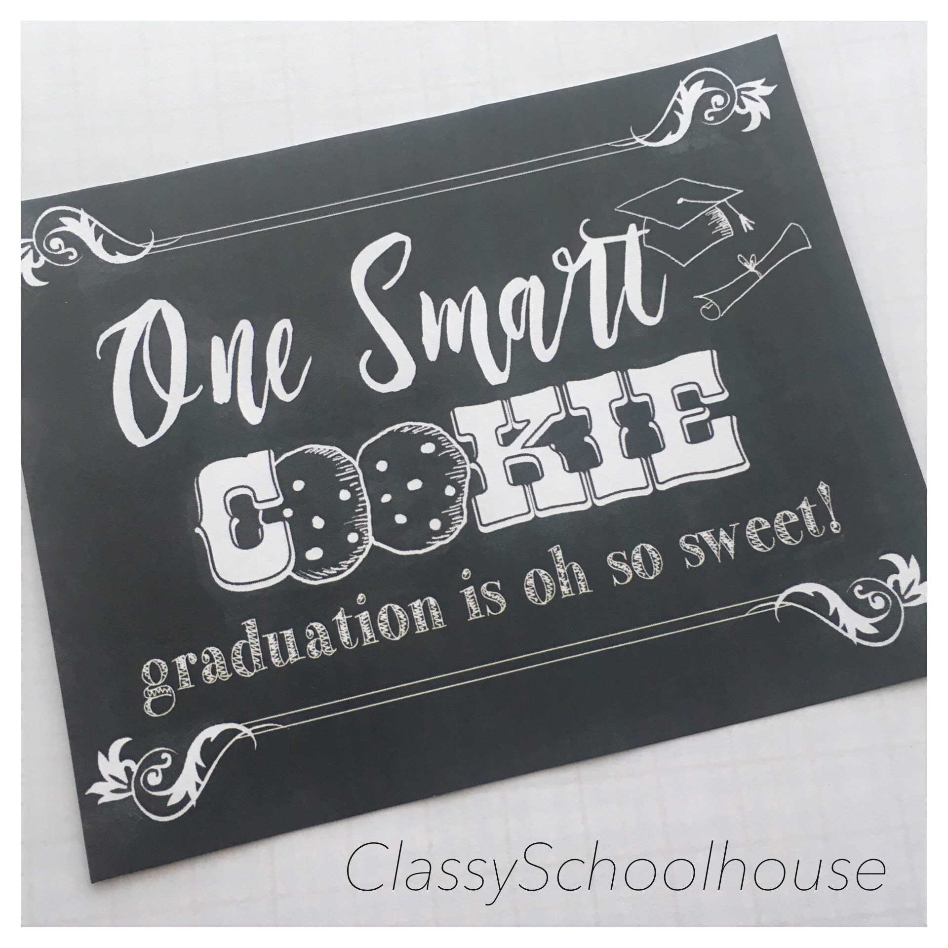 DIGITAL One Smart Cookie Bar School Graduation Refreshments Etsy