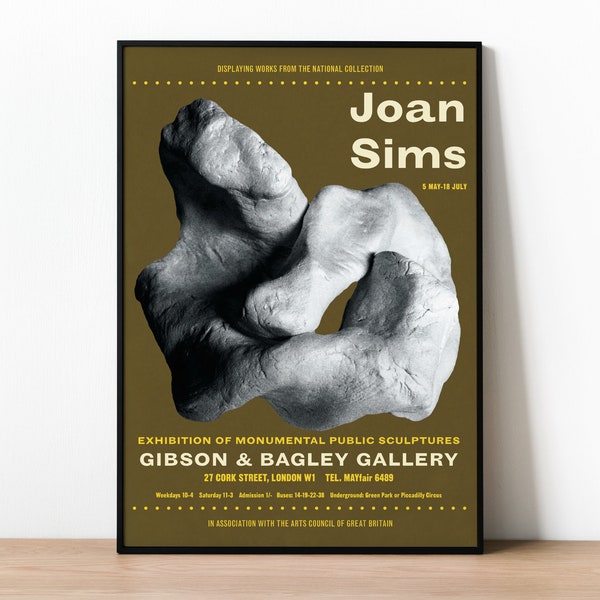 Joan Sims Carry On Film Acteur Art Exhibition Poster, Vintage Movie Poster, Sculpture Print, Retro Style British Comedy Art, Home Decor